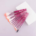 10 Makeup Brushes Powder-Filled Handle Makeup - Mixed