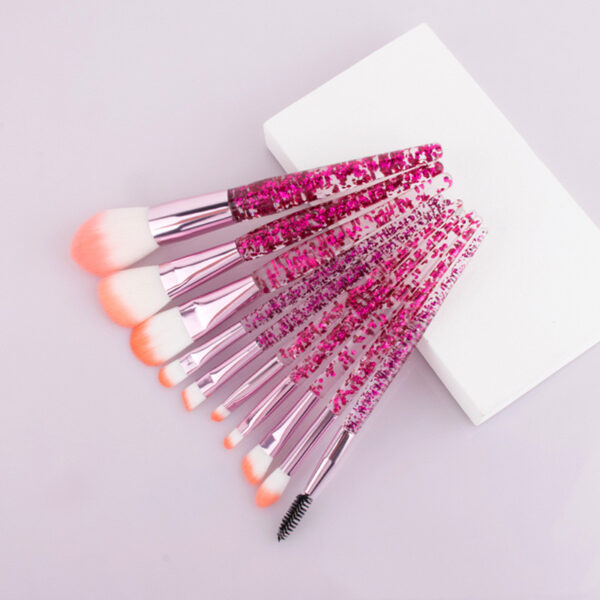 10 Makeup Brushes Powder-Filled Handle Makeup - Mixed 10 Makeup Brushes Powder-Filled Handle Makeup - Mixed