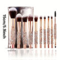 10Pcs-Luxury-Makeup-Brush-Set-Diamond-Rivet-Mixed-13