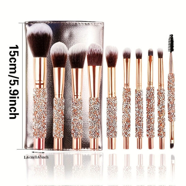10Pcs-Luxury-Makeup-Brush-Set-Diamond-Rivet-Mixed-13