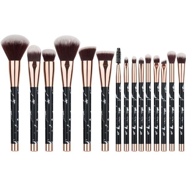 11 sets of marble makeup brush with makeup brush - Mixed