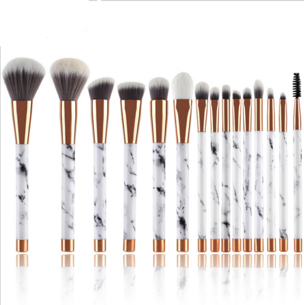 11 sets of marble makeup brush with makeup brush - Mixed