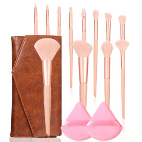 12PCs Makeup Brush Set Soft Hair Beauty Tools - Mixed