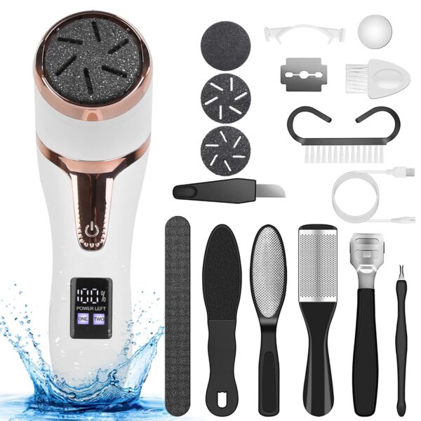 17Pcs Electric Foot Callus Remover With Vacuum - Mixed 17Pcs Electric Foot Callus Remover With Vacuum - Mixed