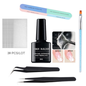 20 Units Silk fiberglass for nail extension Uv - Mixed