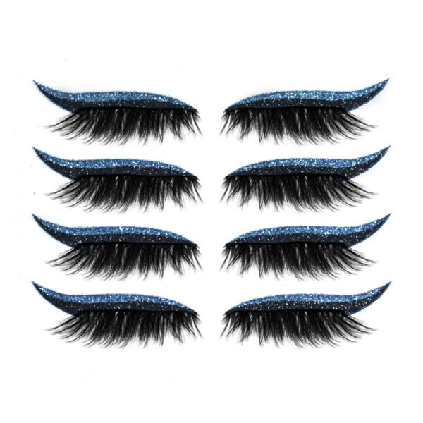3D False Eyelashes With Magnetic 4 Pairs Of - Plastic