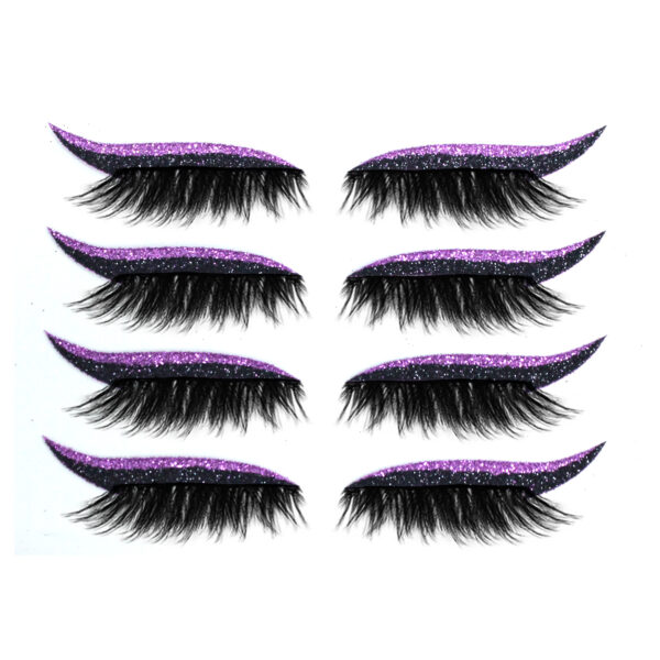3D False Eyelashes With Magnetic 4 Pairs Of - Plastic