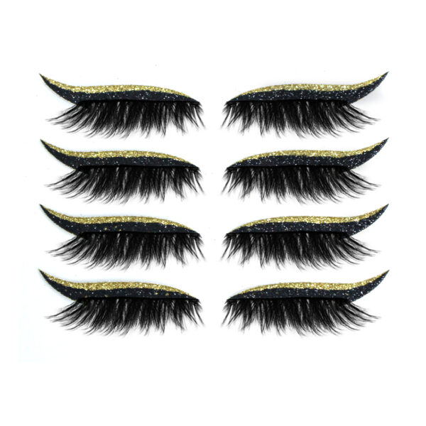 3D False Eyelashes With Magnetic 4 Pairs Of - Plastic
