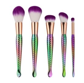 5 mermaid makeup brushes set beauty tools makeup - 18.*8*1.5Cm