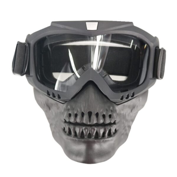American full face anti-impact tactical skull mask - Plastic.