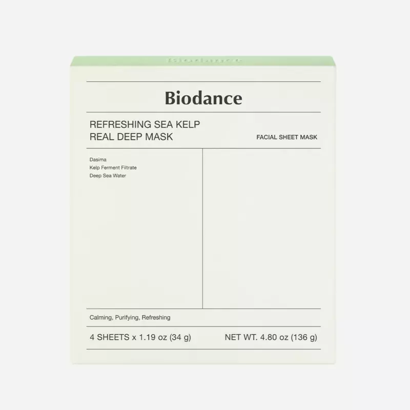 Biodance Refreshing Sea Kelp Real Deep Mask 4PCs - 4 Pc