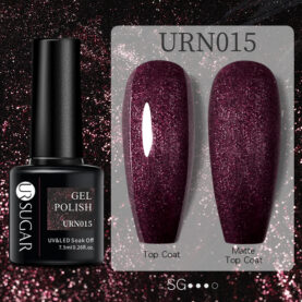 Black White Red Glitter Color Gel Nail Polish - Mixed