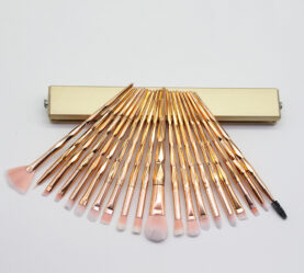 Diamond Colorful Beauty Makeup Brush Utensils - Clear