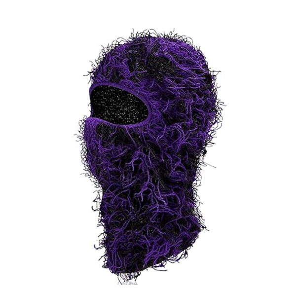 European And American Knitted Warm Face Mask - Polyester