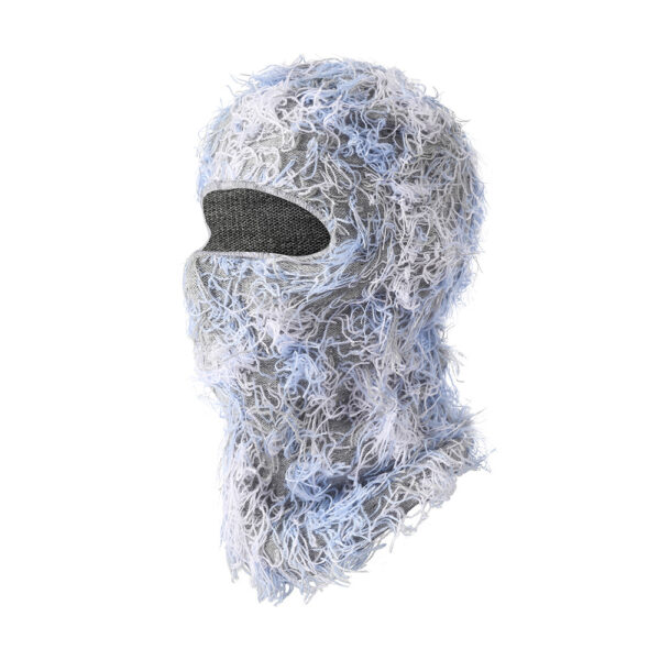 European And American Knitted Warm Face Mask - Polyester