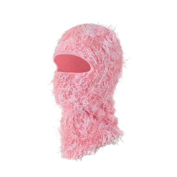European And American Knitted Warm Face Mask - Polyester