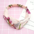 Flower elastic silk hair band - Cloth.