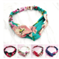 Flower elastic silk hair band - Cloth.