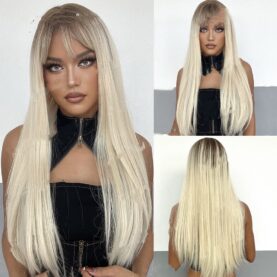 Gradient High-temperature Silk Wig - Mixed
