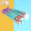Gradient Mermaid Makeup Brush Set - Mixed