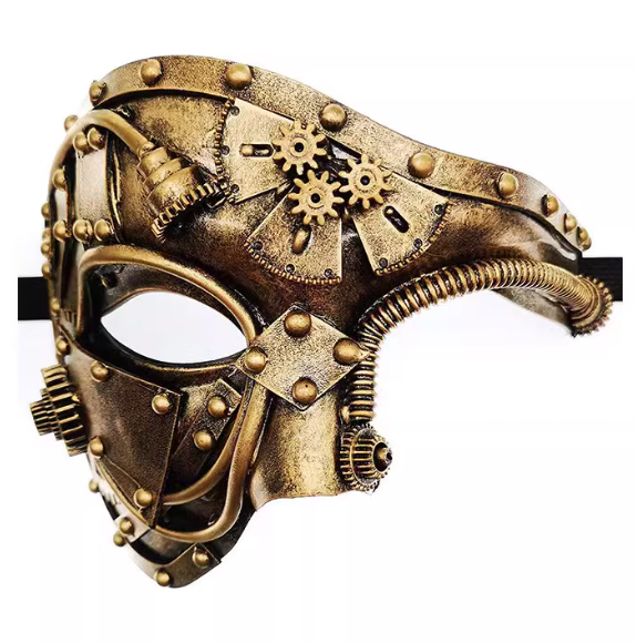 Halloween Steampunk Masquerade Party Half Face - Mixed Halloween Steampunk Masquerade Party Half Face - Mixed