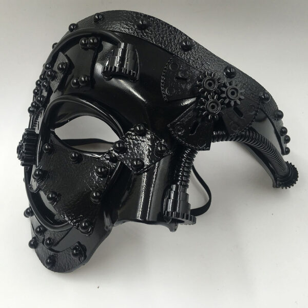 Halloween-Steampunk-Masquerade-Party-Half-Face-Mixed-14 Halloween-Steampunk-Masquerade-Party-Half-Face-Mixed-14