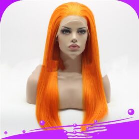 High temperature silk half hand woven straight wig - Mixed