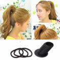 Korean-Ponytail-Fluffy-Hair-Tie-High-Ponytail-Plastic-7