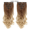 Long Curly Hair High Temperature Silk Curtain - Mixed