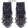 Long Curly Hair High Temperature Silk Curtain - Mixed