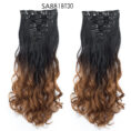 Long Curly Hair High Temperature Silk Curtain - Mixed
