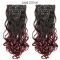 Long Curly Hair High Temperature Silk Curtain - Mixed