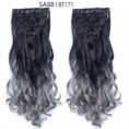 Long Curly Hair High Temperature Silk Curtain - Mixed
