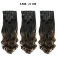 Long Curly Hair High Temperature Silk Curtain - Mixed