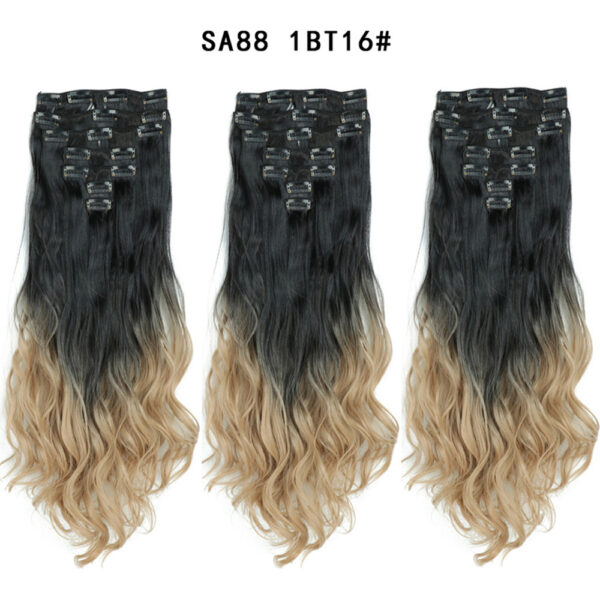 Long Curly Hair High Temperature Silk Curtain - Mixed Long Curly Hair High Temperature Silk Curtain - Mixed