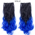Long Curly Hair High Temperature Silk Curtain - Mixed
