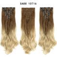 Long Curly Hair High Temperature Silk Curtain - Mixed