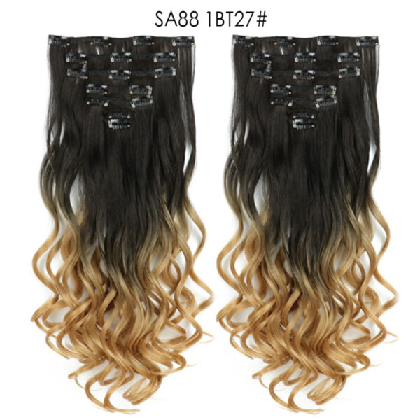 Long Curly Hair High Temperature Silk Curtain - Mixed Long Curly Hair High Temperature Silk Curtain - Mixed