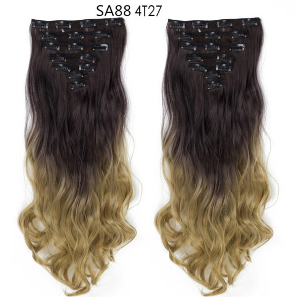 Long Curly Hair High Temperature Silk Curtain - Mixed Long Curly Hair High Temperature Silk Curtain - Mixed