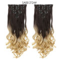 Long Curly Hair High Temperature Silk Curtain - Mixed