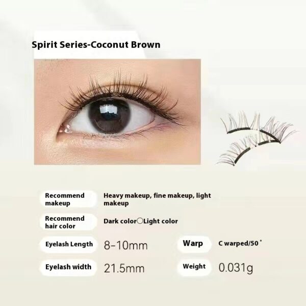 Magnetic Eyelashes Thick Zero Glue Long C Curved - 21.5Mm