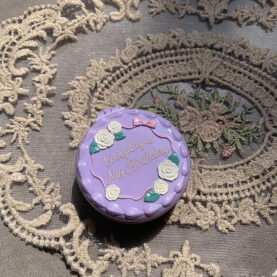 Makeup Mirror with Folding Massage Hair Brush - Small