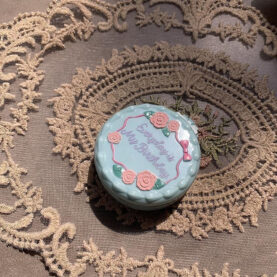 Makeup Mirror with Folding Massage Hair Brush - Small