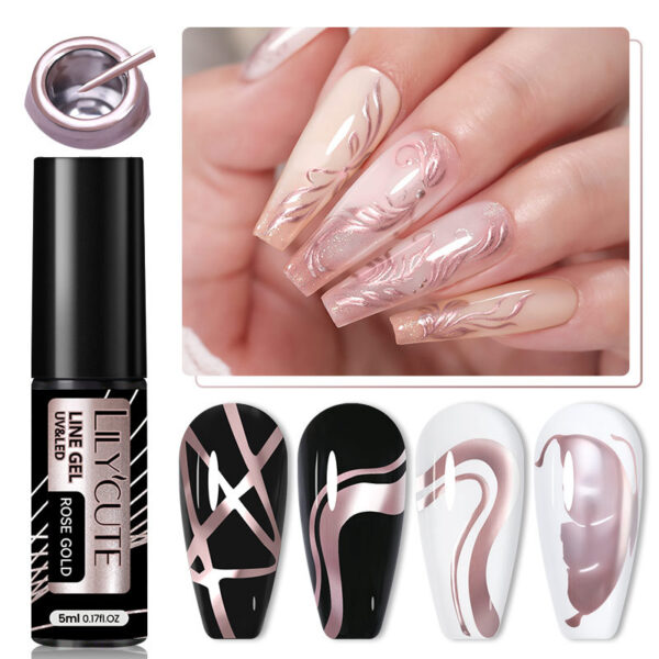 Metal-Painted-Cable-Gel-Nail-Polish-Nail-Art-Mixed-25 Metal-Painted-Cable-Gel-Nail-Polish-Nail-Art-Mixed-25