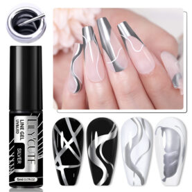 Metal Painted Cable Gel Nail Polish Nail Art - Mixed