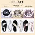 Metal-Painted-Cable-Gel-Nail-Polish-Nail-Art-Mixed-39