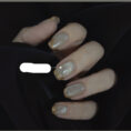 Milk Tea Crystal Stone Cat Eye Nail Polish - Mixed