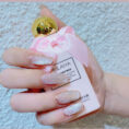 Milk Tea Crystal Stone Cat Eye Nail Polish - Mixed