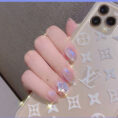 Milk Tea Crystal Stone Cat Eye Nail Polish - Mixed