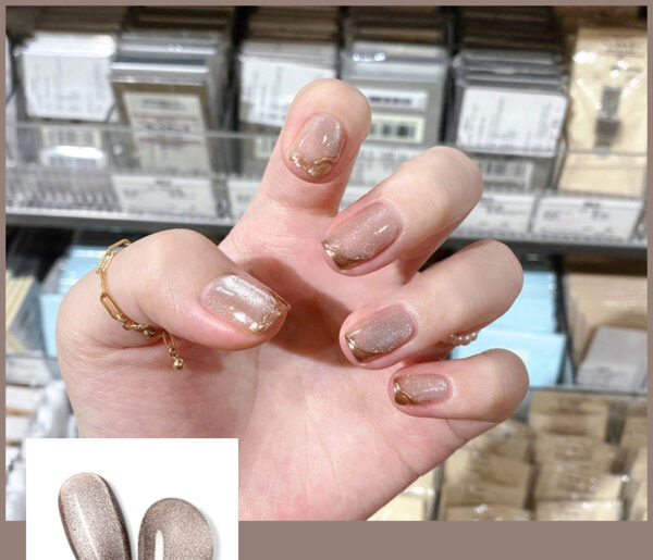 Milk-Tea-Crystal-Stone-Cat-Eye-Nail-Polish-Mixed-77
